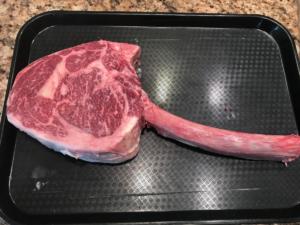 Unpackaged Wagyu Tomahawk Ribeye